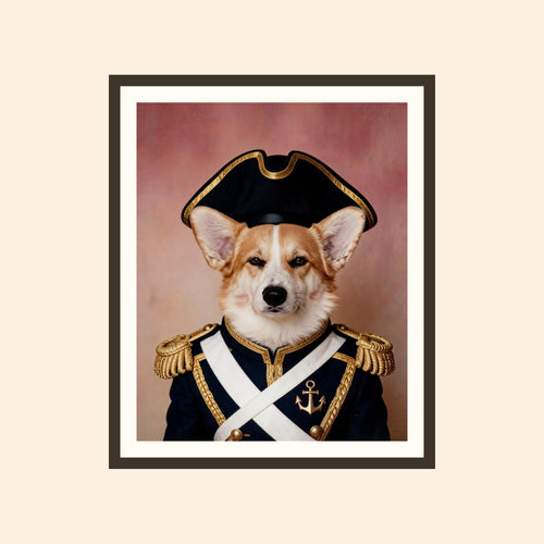 L'Amiral — portrait d'animal sur-mesure