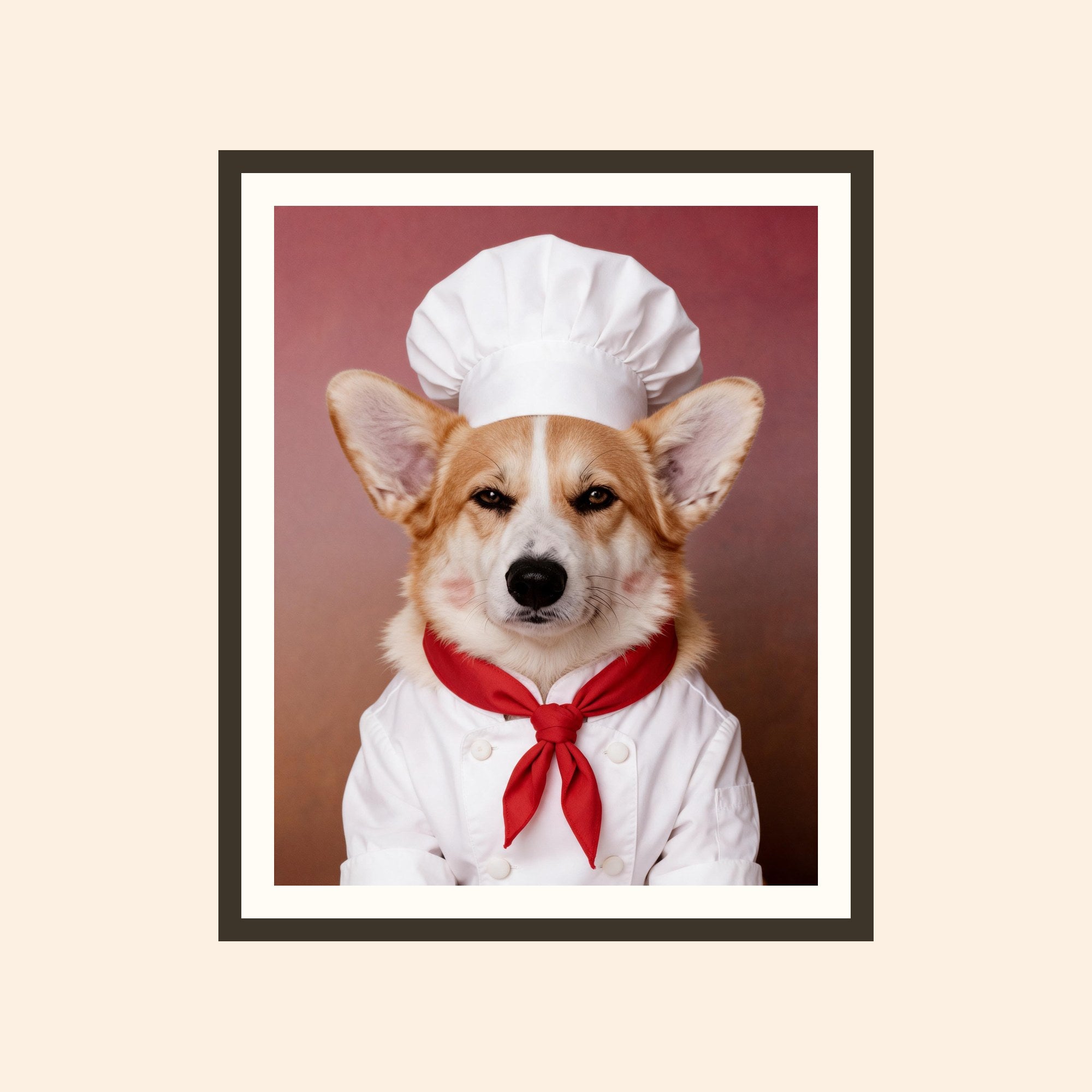 Le Chef — portrait d'animal sur-mesure